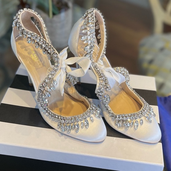 Aquazurra Stella Jewel Bridal 105mm Pumps - Picture 6 of 7